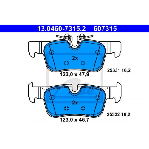 Set placute frana