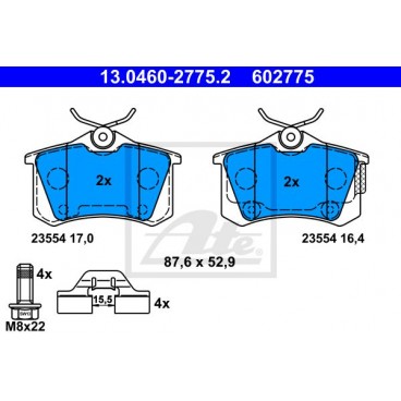 Set placute frana