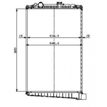 Radiator racire cu apa DAF CF85