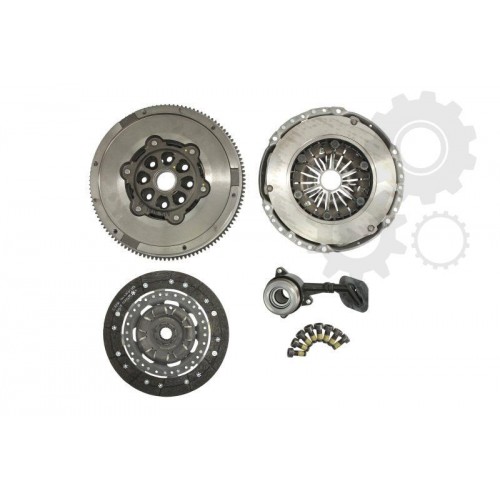 Clutch kit with dual mass flywheel and bearing