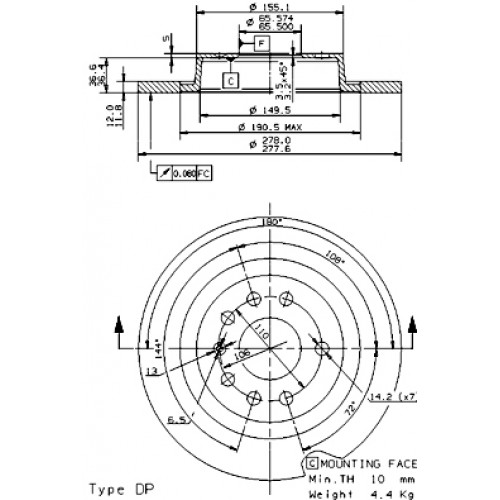 Disc frana