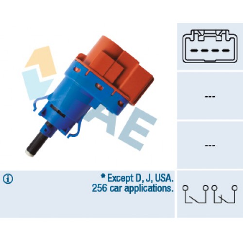 Comutator lumini frana