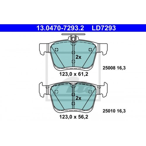 Set placute frana