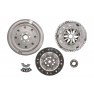 Clutch kit with dual mass flywheel and pneumatic bearing