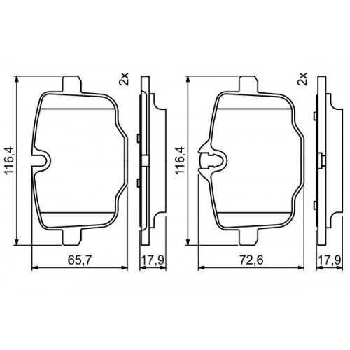 Set placute frana