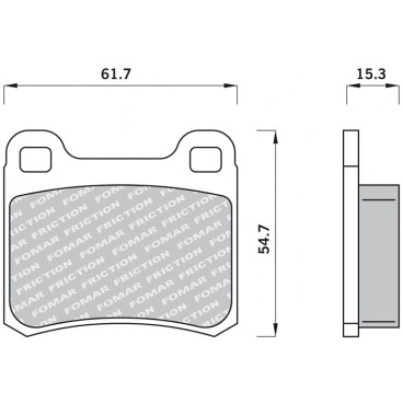 Set placute frana