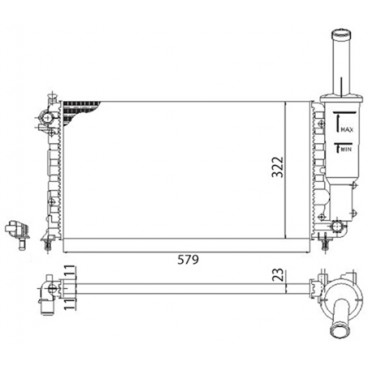 Radiator racire cu apa