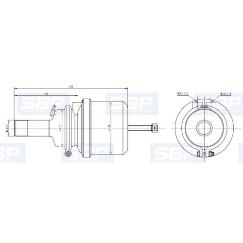 Servo-motor frana