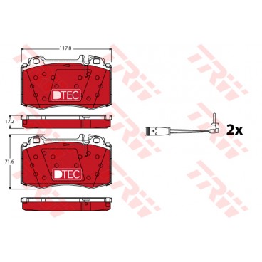 Set placute frana