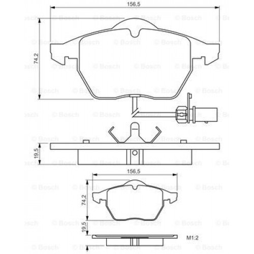 Set placute frana