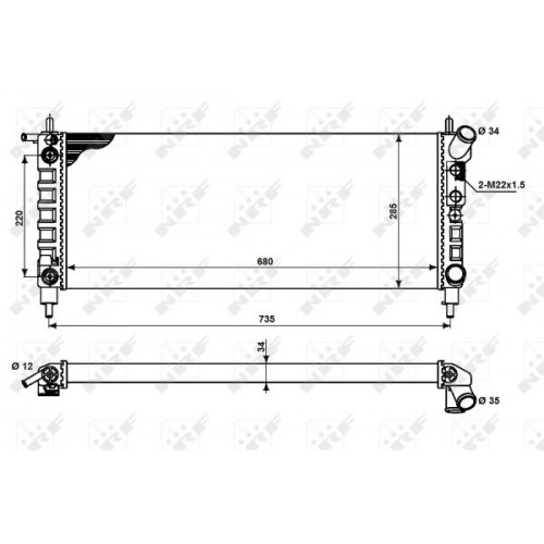 Radiator racire cu apa