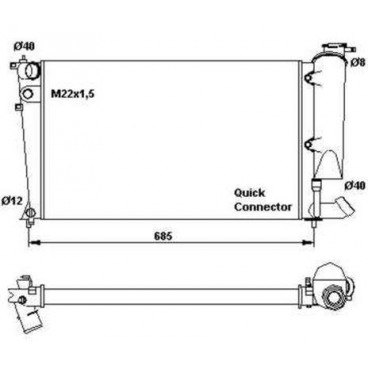 Radiator racire cu apa