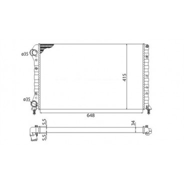 Radiator racire cu apa