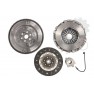 Clutch kit with dual mass flywheel and pneumatic bearing