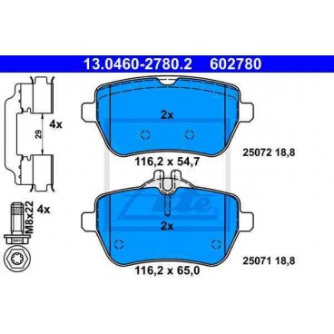 Set placute frana