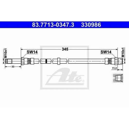 Furtun elastic frana