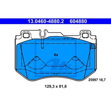 Set placute frana