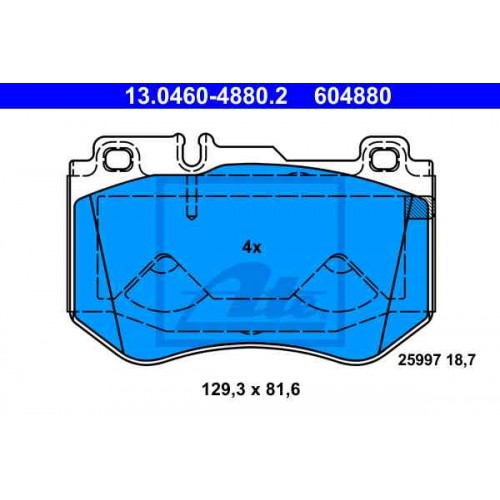 Set placute frana