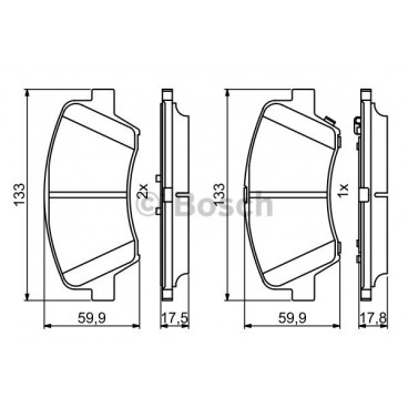 Set placute frana