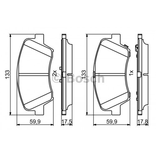 Set placute frana