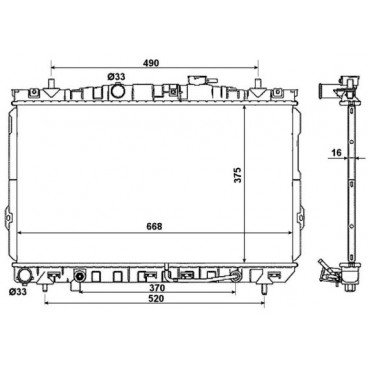 Radiator racire cu apa