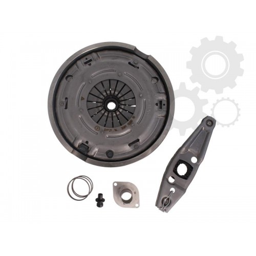 Clutch kit with dual mass flywheel and bearing