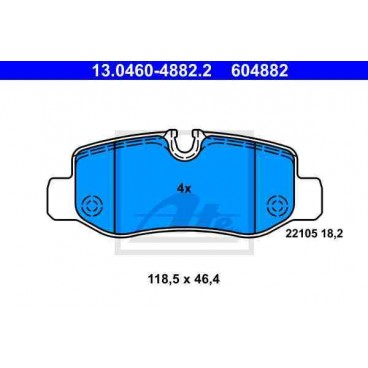 Set placute frana