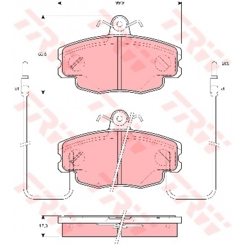 Set placute frana