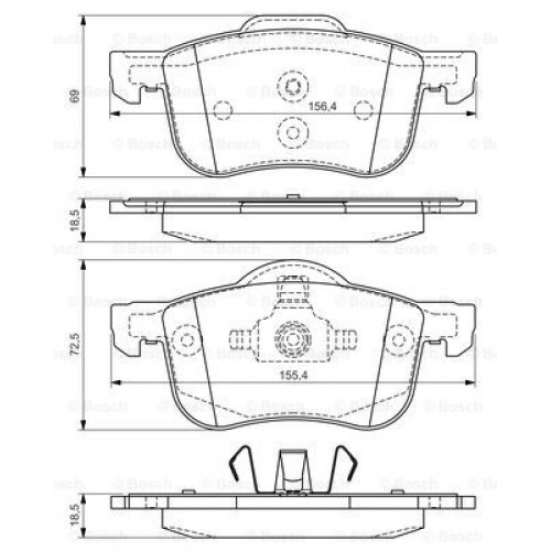 Set placute frana