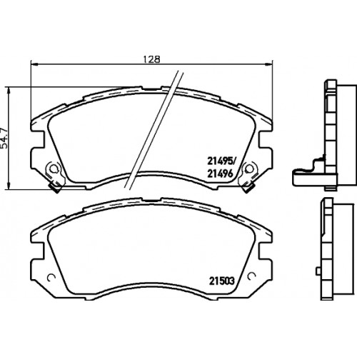 Set placute frana