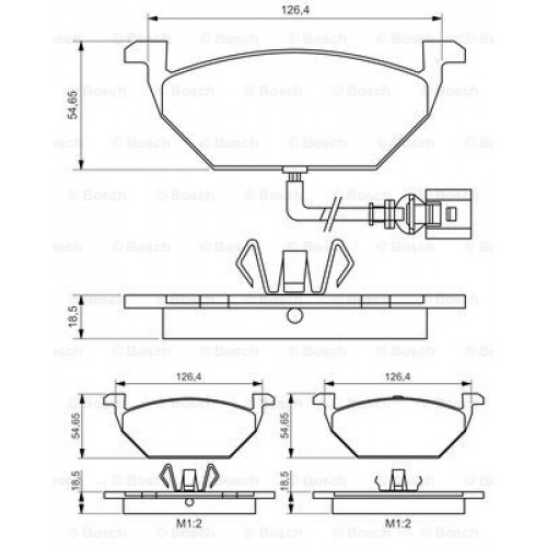 Set placute frana