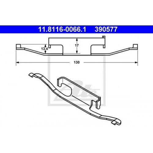 Kit de montaj placute frana