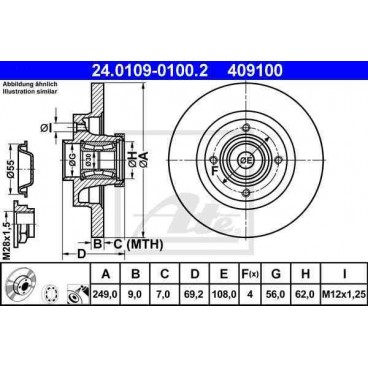 Brake disk with bearing