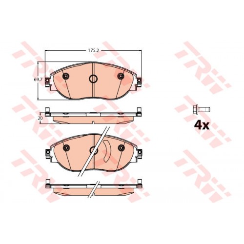 Set placute frana