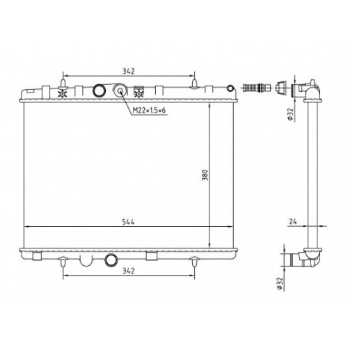 Radiator racire cu apa