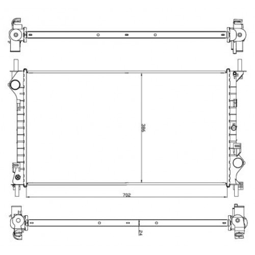 Radiator racire cu apa