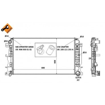 Radiator racire cu apa