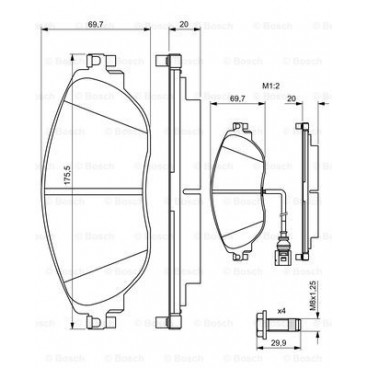 Set placute frana