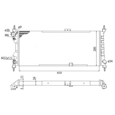 Radiator racire cu apa