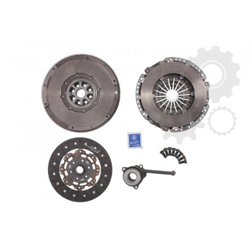 Clutch kit with dual mass flywheel and bearing