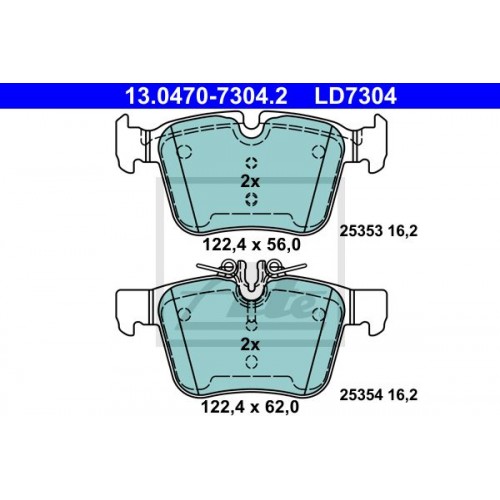 Set placute frana