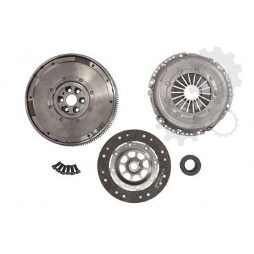 Clutch kit with dual mass flywheel and bearing