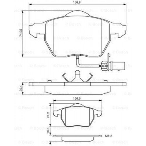 Set placute frana