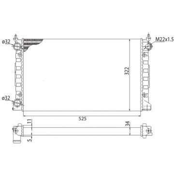 Radiator racire cu apa