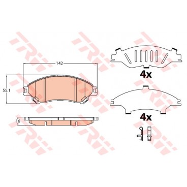 Set placute frana