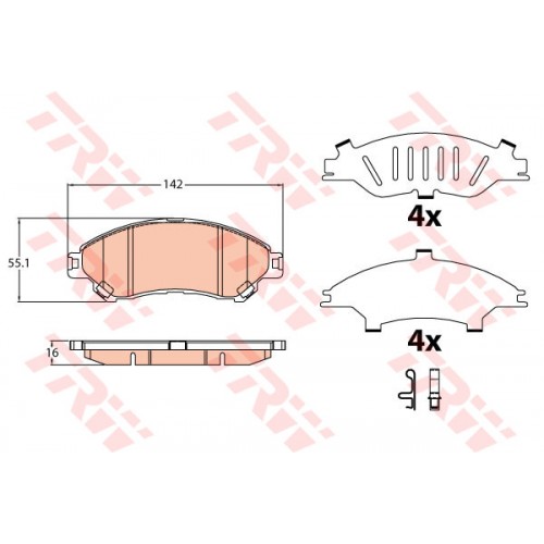 Set placute frana