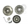 Clutch kit with dual mass flywheel and pneumatic bearing