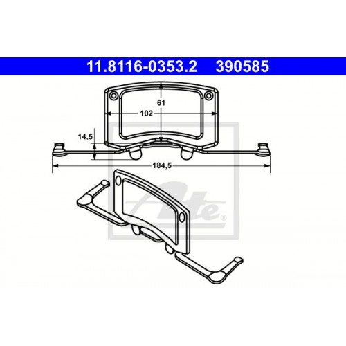 Kit de montaj placute frana