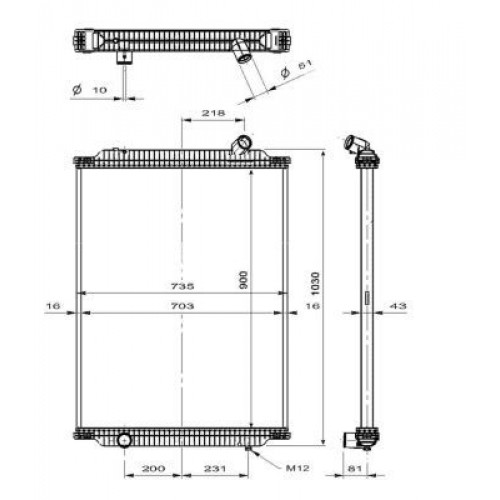 Radiator racire cu apa