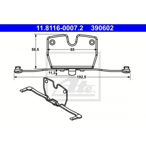 Kit de montaj placute frana